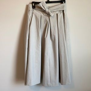 Beautiful grey and white striped skirt